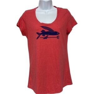 Patagonia Flying Fish Cotton/Poly Scoop T-Shirt - Women's size small